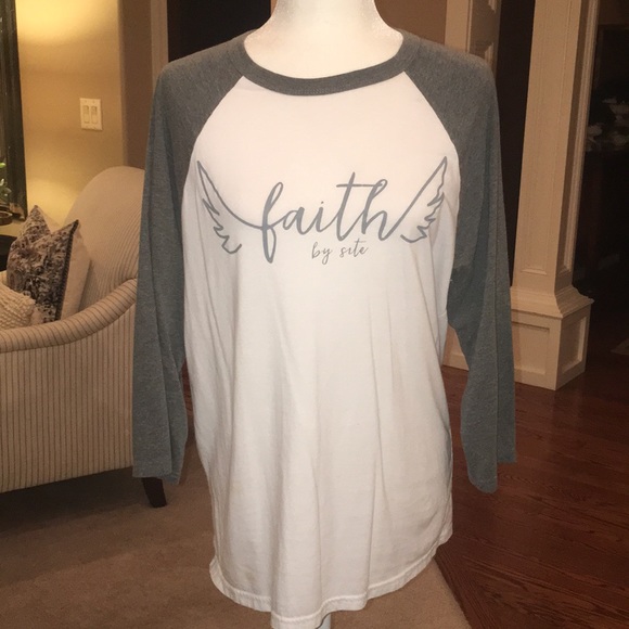 Bella Canvas Tops - Bella Canvas Graphic Tee “faith by site”